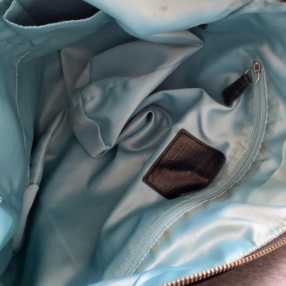 COACH POPPY SATEEN SIGNATURE GLAM TOTE - Picture 6 of 6